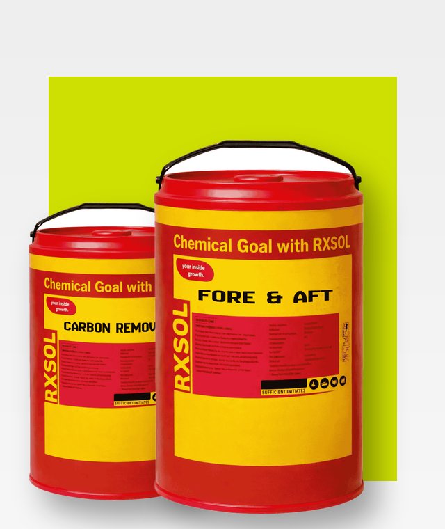 RXSOL marine chemicals: Fore & Aft and Carbon Remover